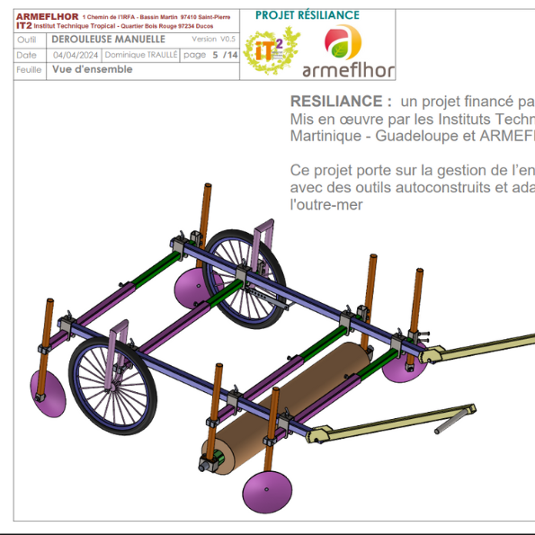 Plan dérouleuse manuelle